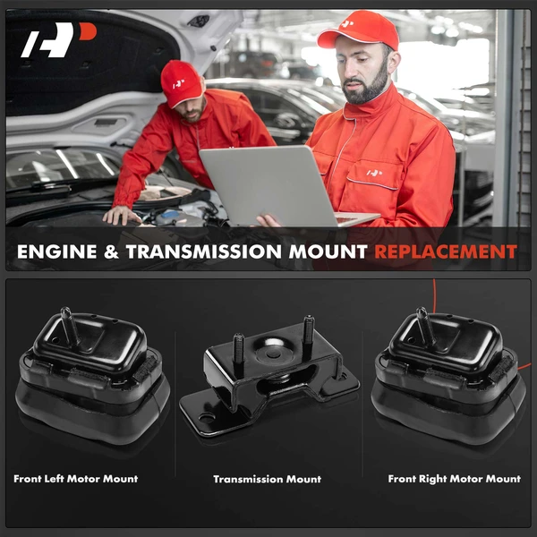 3-Pc Motor Mount + Transmission Mount, A-Premium APEM1518