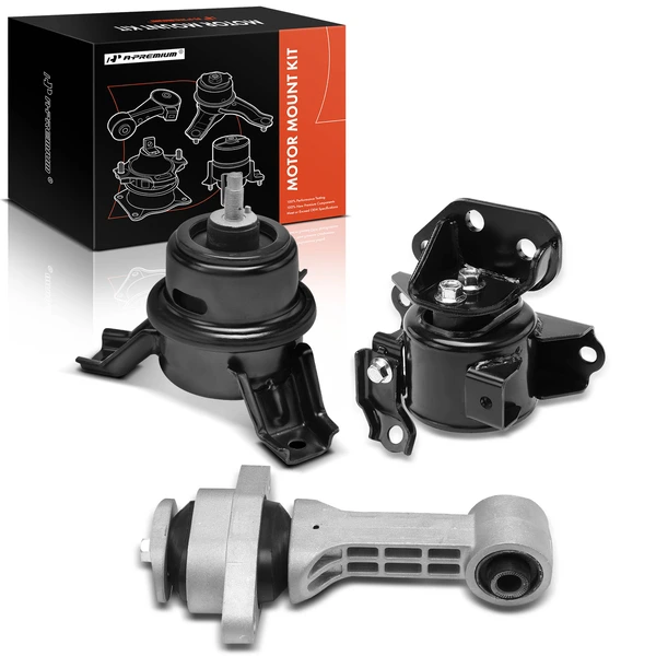 2010-2011 Kia Soul 3-Pc Engine Mount and Transmission Mount Kit Front A-Premium APEM344