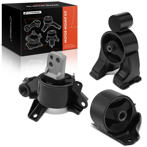 3-Pc Engine Mount and Transmission Mount Kit Front & Rear A-Premium APEM346