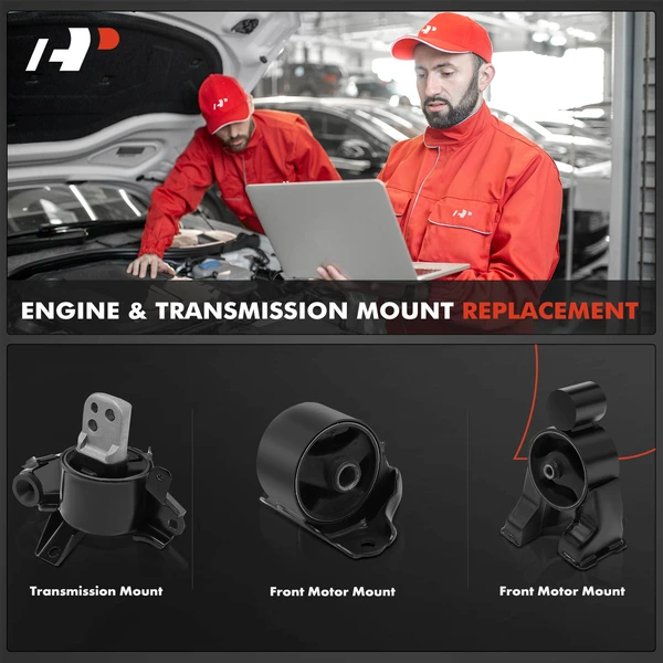 3-Pc Engine Mount and Transmission Mount Kit Front & Rear A-Premium APEM346