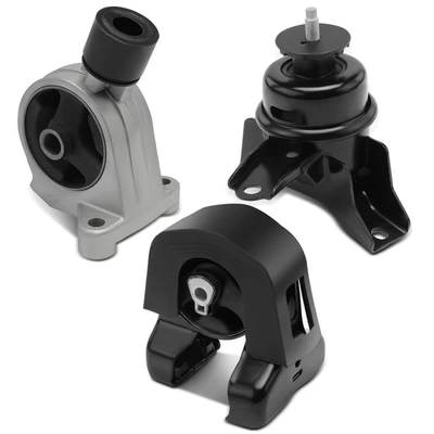 3 Pcs Engine Motor & Transmission Mount