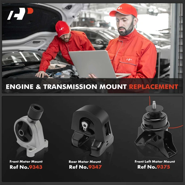 3-Pc Motor Mount Front & Rear A-Premium APEM349