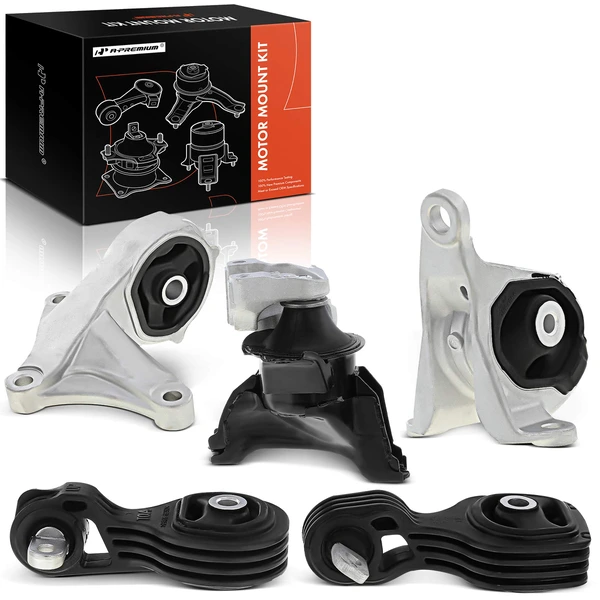 2012-2014 Honda CR-V 5-Pc Engine Mount and Transmission Mount Kit Left & Right A-Premium APEM156