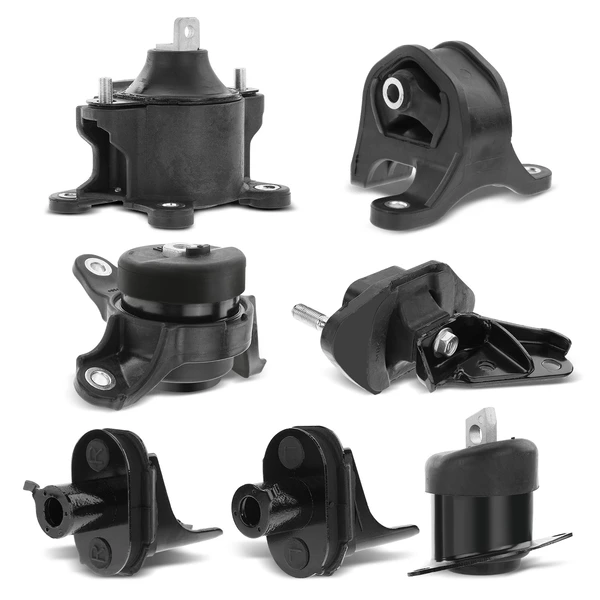 2008-2012 Honda Accord 7-Pc Engine Mount and Transmission Mount Kit Left & Right A-Premium APEM161