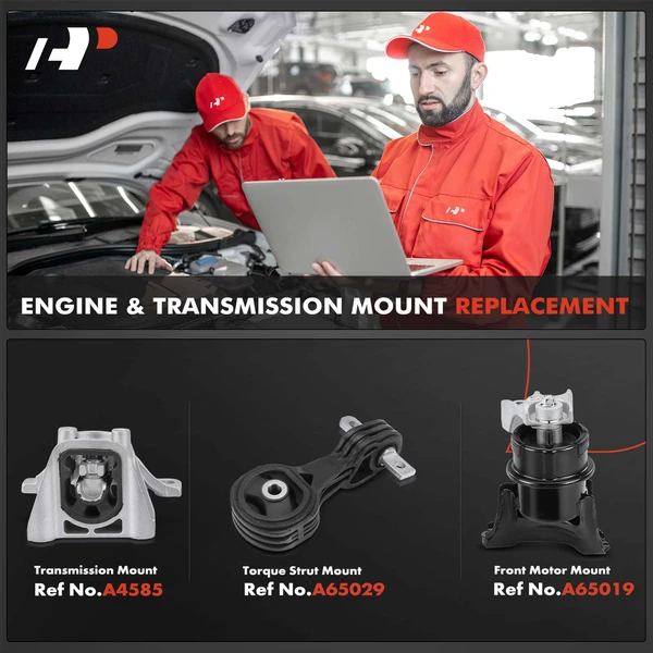 3-Pc Engine Mount and Transmission Mount Kit Front A-Premium APEM211