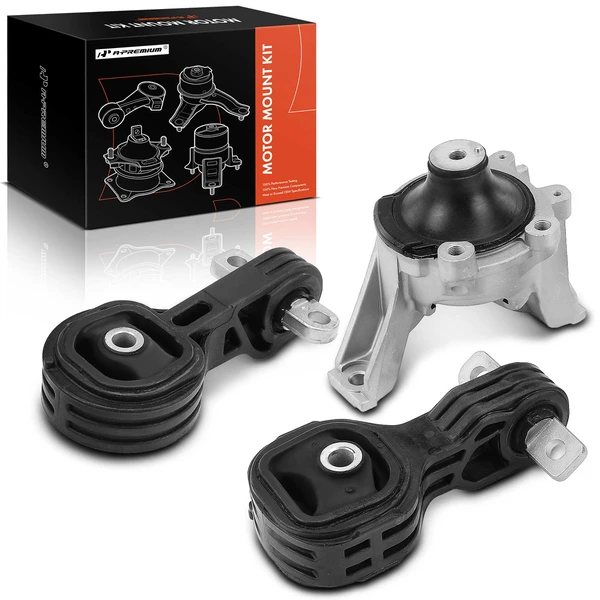 2007-2011 Honda CR-V 3-Pc Engine Mount and Transmission Mount Kit Front A-Premium APEM280