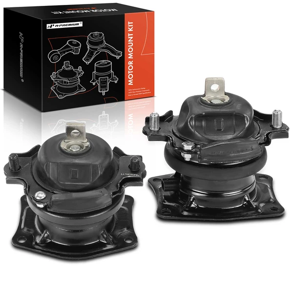 2-Pc Motor Mount with Electrical Connector, Front & Rear, A-Premium APEM563