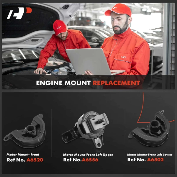 3-Pc Motor Mount Front A-Premium APEM565