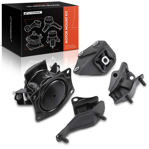 2003-2007 Honda Accord 4-Pc Engine Mount and Transmission Mount Kit Front & Rear A-Premium APEM574