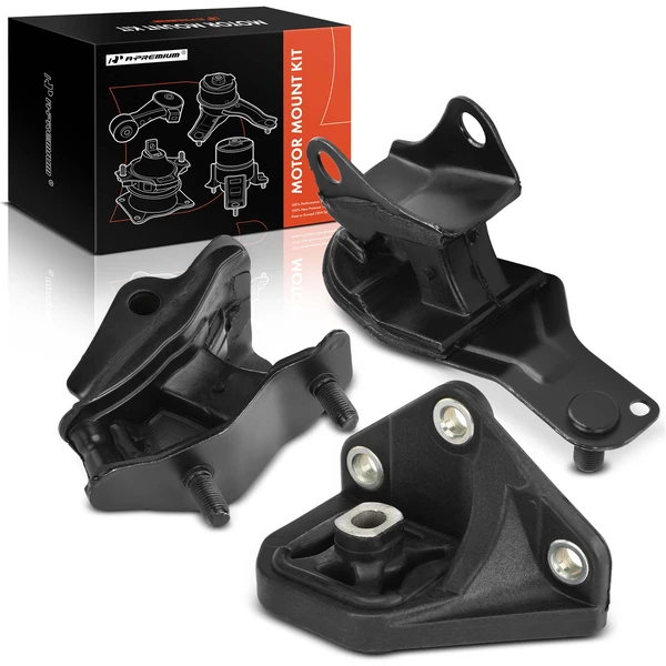 3-Pc Transmission Mount Front & Rear A-Premium APEM577