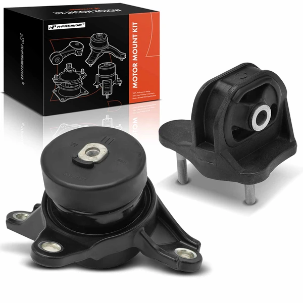 2-Pc Transmission Mount, Left, A-Premium APEM579