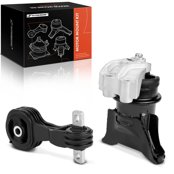 2-Pc Motor Mount - Hydraulic with Bracket + Torque Strut Mount, Front, A-Premium APEM584