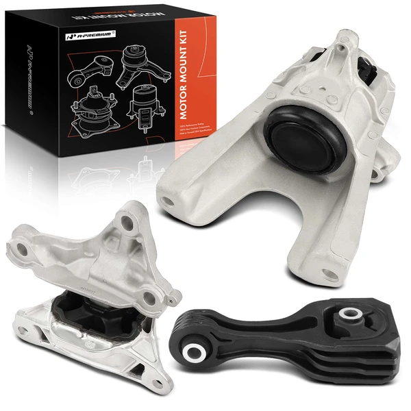 2018-2020 Honda Civic 3-Pc Engine Mount and Transmission Mount Kit Left & Right A-Premium APEM587