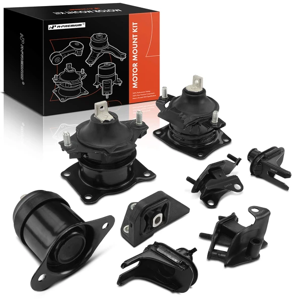 8-Pc Engine Mount Front & Rear A-Premium APEM596