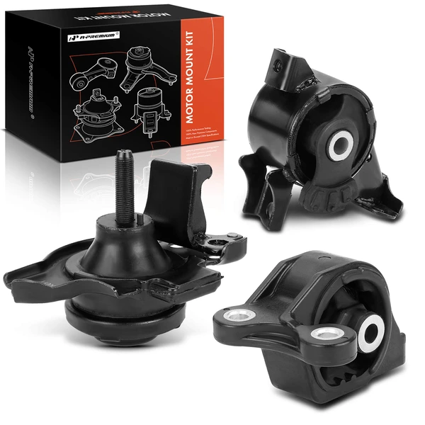 3-Pc Motor Mount + Transmission Mount, Front & Rear, A-Premium APEM597