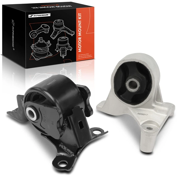 2-Pc Engine Mount + Transmission Mount, Front, A-Premium APEM606