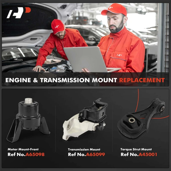 3-Pc Engine Mount and Transmission Mount Kit Front A-Premium APEM1093