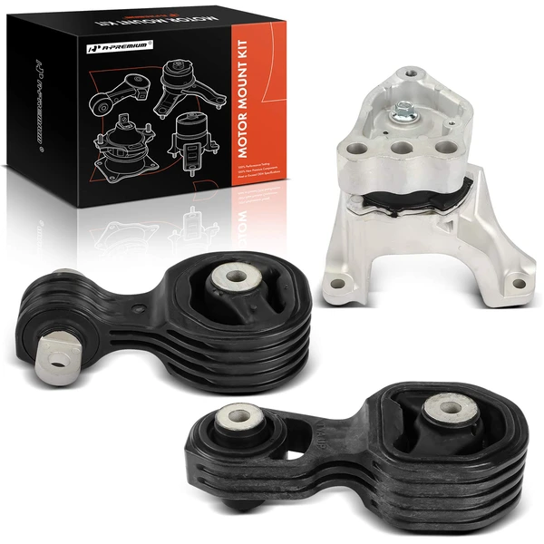 2018-2020 Honda Accord 3-Pc Engine Mount and Transmission Mount Kit Front & Rear A-Premium APEM1095