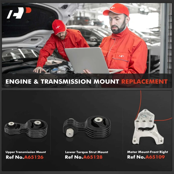 3-Pc Engine Mount and Transmission Mount Kit Front & Rear A-Premium APEM1095