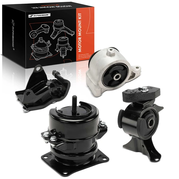 2006-2008 Honda Ridgeline 4-Pc Engine Mount and Transmission Mount Kit Front & Rear & Left & Right A-Premium APEM1383
