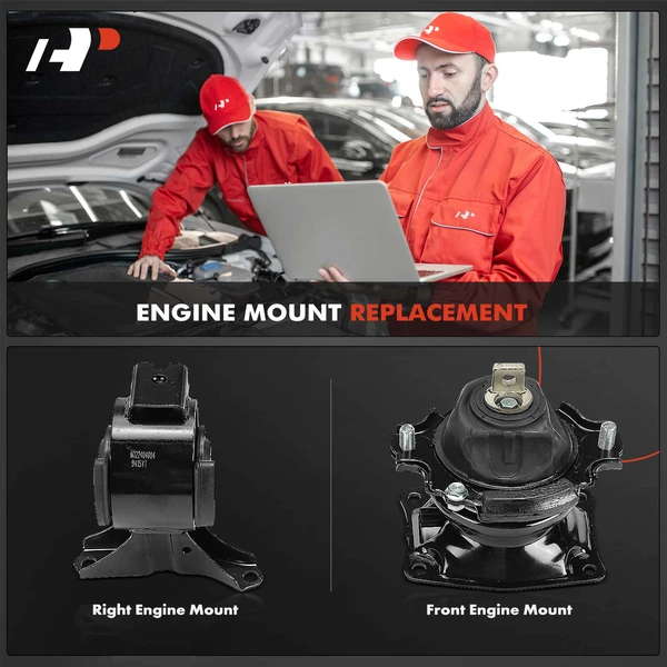 2-Pc Engine Mount Front & Right A-Premium APEM1389