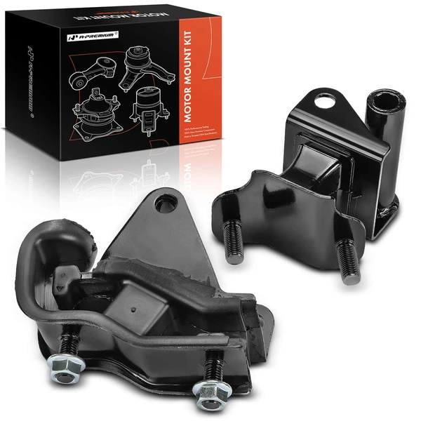 2-Pc Transmission Mount, Front & Rear Left, A-Premium APEM1393