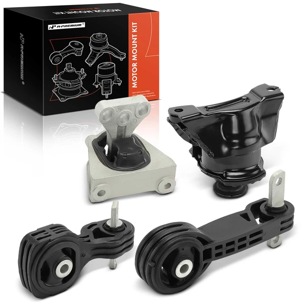 4-Pc Engine Mount and Transmission Mount Kit Front A-Premium APEM1400