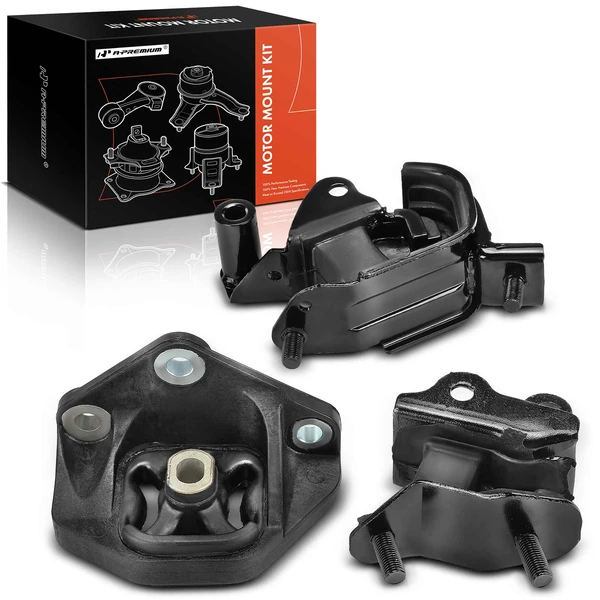 2003-2007 Honda Accord 3-Pc Transmission Mount Left A-Premium APEM1409