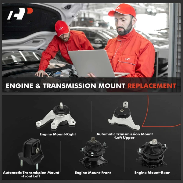 5-Pc Engine Mount A-Premium APEM1415