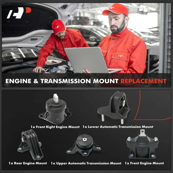 5-Pc Engine Mount A-Premium APEM1526