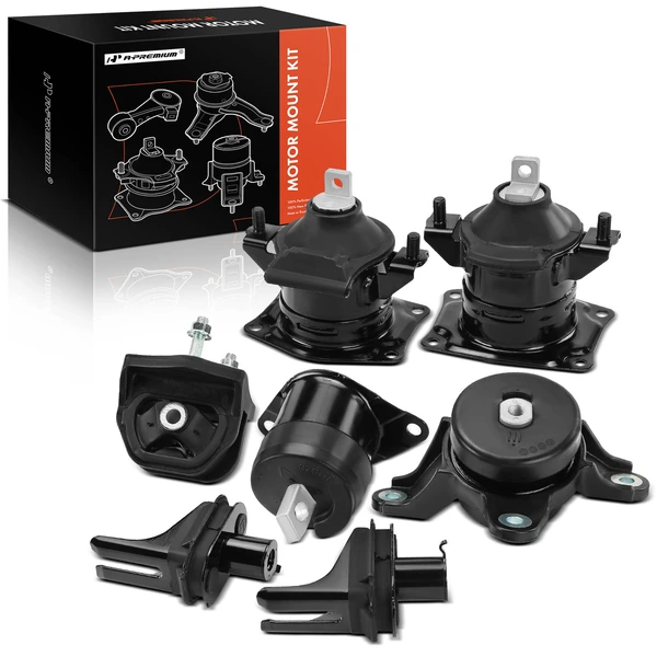 2010-2014 Acura TSX 7-Pc Engine Mount and Transmission Mount Kit A-Premium APEM1514