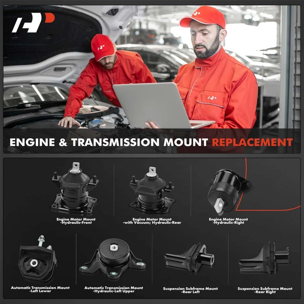 7-Pc Engine Mount and Transmission Mount Kit Front & Rear & Left & Right A-Premium APEM1514