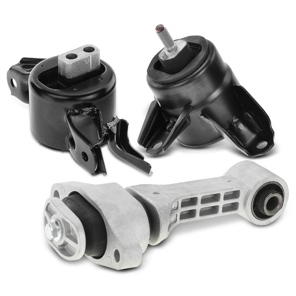 3-Pc Motor Mount + Transmission Mount + Torque Strut Mount, Front & Left, A-Premium APEM163