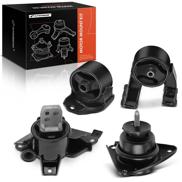 2007-2010 Hyundai Elantra 4-Pc Engine Mount and Transmission Mount Kit Front & Rear A-Premium APEM213
