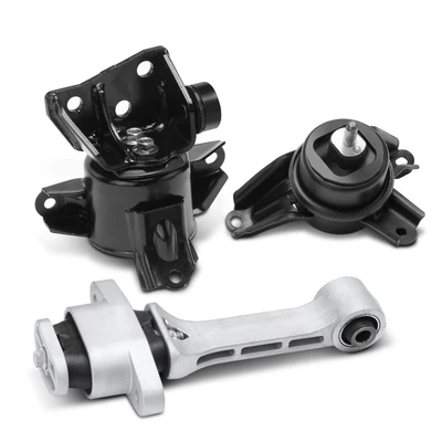 3 Pcs Engine Motor Mount & Transmission Mount