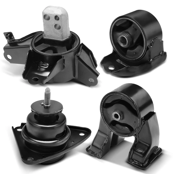 2007-2012 Hyundai Elantra 4-Pc Engine Mount and Transmission Mount Kit Front & Rear A-Premium APEM322