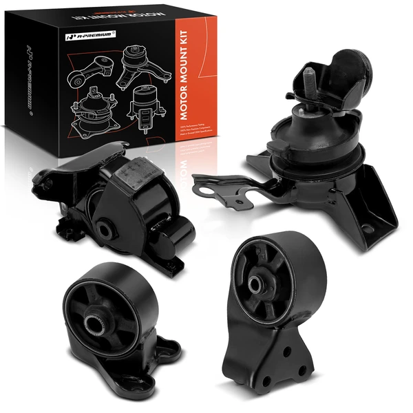 2001-2006 Hyundai Elantra 4-Pc Engine Mount and Transmission Mount Kit Front & Rear A-Premium APEM323