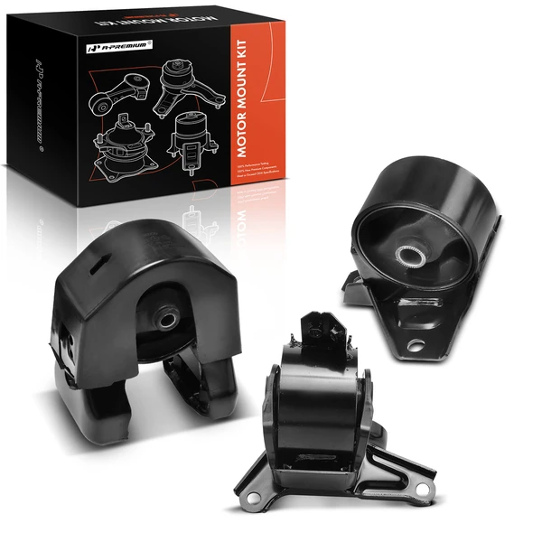 2006-2010 Hyundai Sonata 3-Pc Engine Mount and Transmission Mount Kit Front & Rear A-Premium APEM327