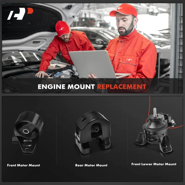 3-Pc Motor Mount Front & Rear A-Premium APEM328