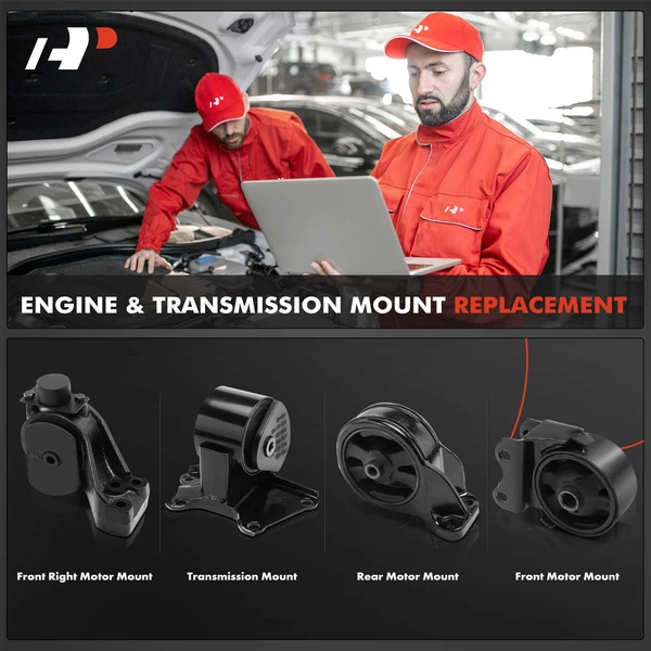 4-Pc Engine Mount and Transmission Mount Kit Front & Rear A-Premium APEM329