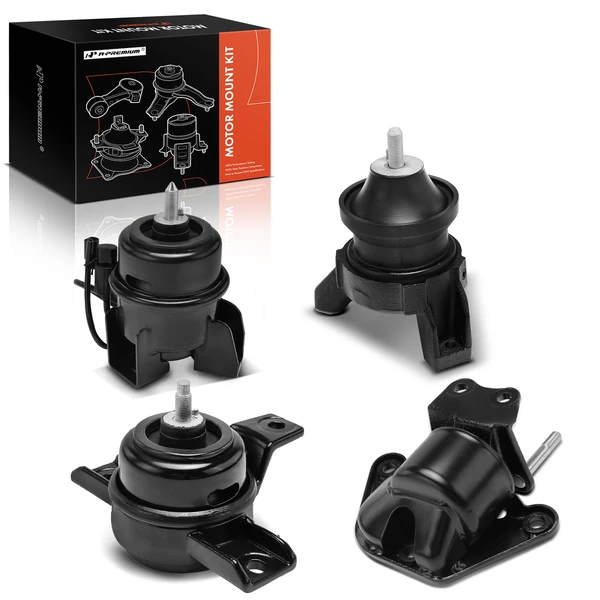 2007-2009 Hyundai Santa Fe 4-Pc Engine Mount and Transmission Mount Kit Front & Rear A-Premium APEM331