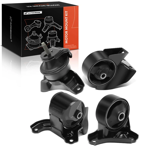 2005-2010 Kia Sportage 4-Pc Engine Mount and Transmission Mount Kit Front & Rear A-Premium APEM339