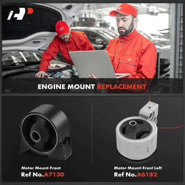 2-Pc Motor Mount Front A-Premium APEM627