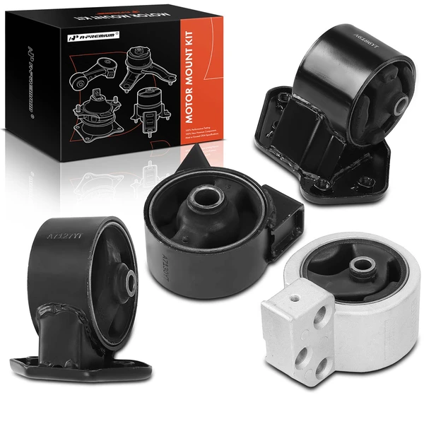 4-Pc Engine Mount and Transmission Mount Kit Front & Rear A-Premium APEM631