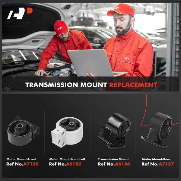 4-Pc Engine Mount and Transmission Mount Kit Front & Rear A-Premium APEM631