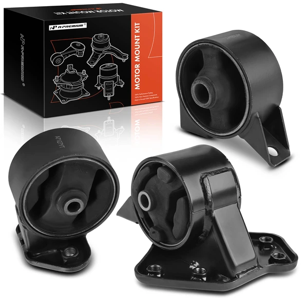 3-Pc Motor Mount + Transmission Mount, Front & Rear, A-Premium APEM633
