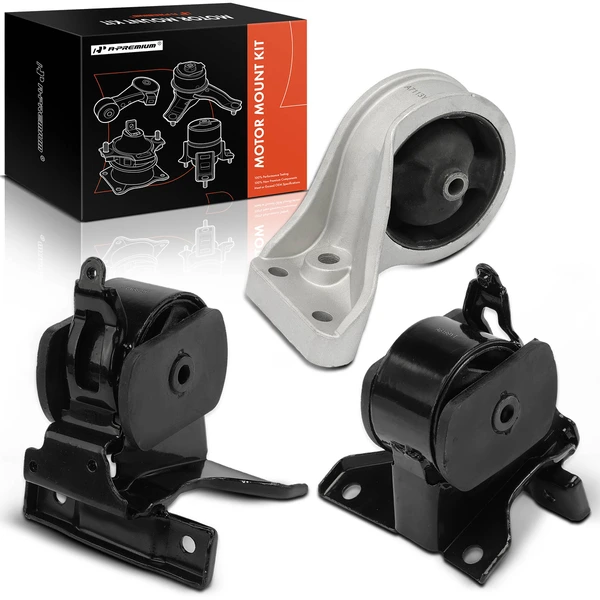 2001-2006 Hyundai Santa Fe 3-Pc Engine Mount and Transmission Mount Kit Front Right & Rear A-Premium APEM659