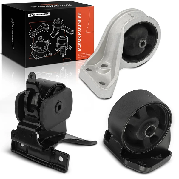 2001-2006 Hyundai Santa Fe 3-Pc Engine Mount and Transmission Mount Kit Front & Rear A-Premium APEM660