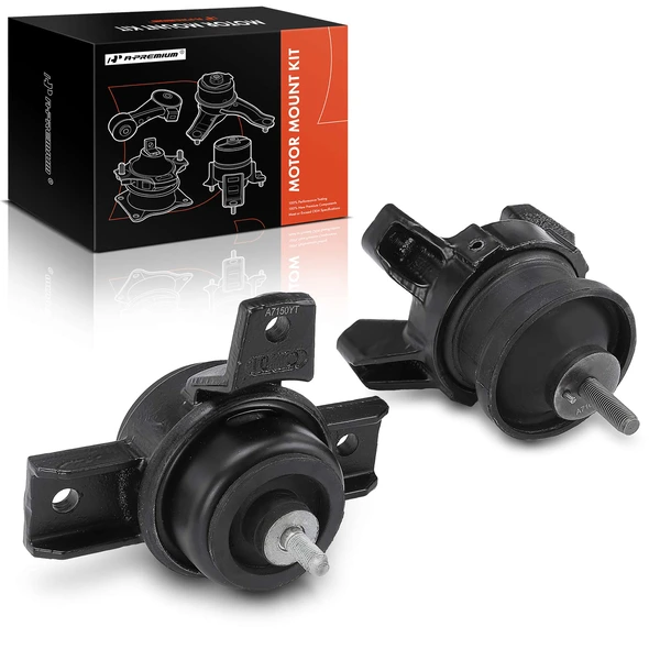 2-Pc Motor Mount Front Right & Rear A-Premium APEM663