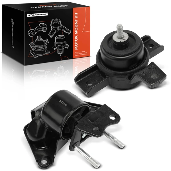 2007-2009 Hyundai Santa Fe 2-Pc Engine Mount and Transmission Mount Kit Front & Left A-Premium APEM666
